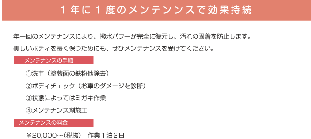 “メンテナンス”